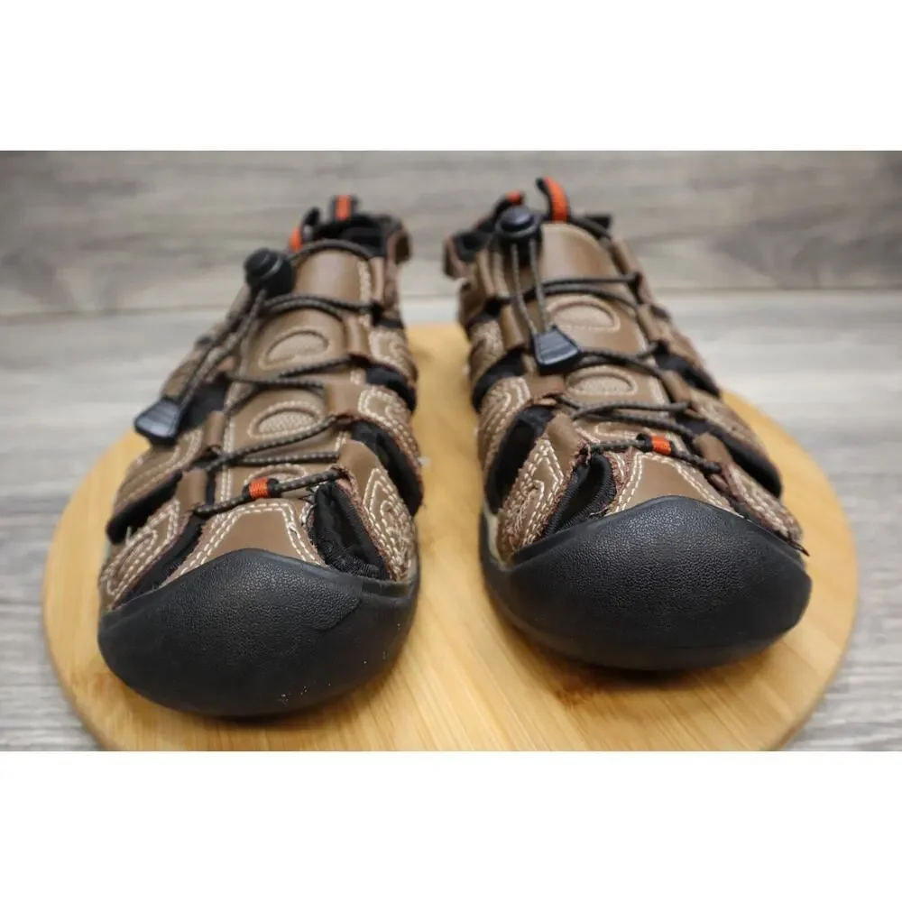 Eddie Bauer Tommy Shoe Mens 9 Brown Sandals Round Toe Outdoor Hiking Hook Loop